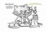 Nat Colour Cat Billy Goat Colorings Ins Breakfast Hare Hugo sketch template