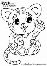 Tiger Coloring Pages Baby Cute Drawing Tigers Bratz Printable Print Animals Animal Color Cubs Coloriage Animaux Getdrawings Kids Bébé Getcolorings sketch template
