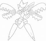 Pokemon Coloring Mega Scizor Pages Printable Sceptile Marill Print Color Supercoloring Party Getcolorings Drawing Lesson Colorings Getdrawings Popular sketch template