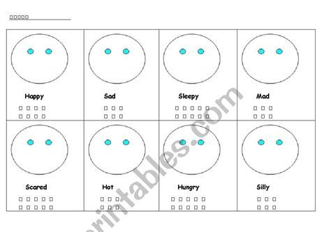 basic emotions kindergarten worksheet