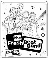 Fresh Beat Band Pages Coloring Spies Characters Colouring Nickjr Fruit sketch template