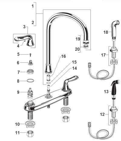 moen kitchen faucets parts list bruin blog
