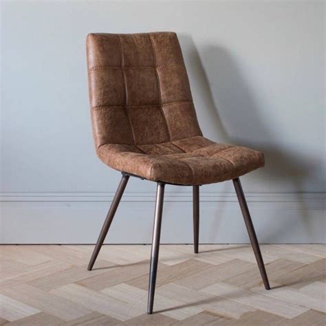 Dixie Brown Faux Leather Chair By The Forest And Co