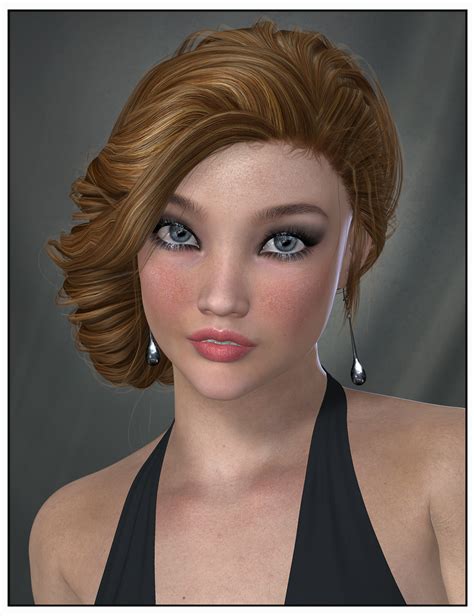 baroness hair for genesis 2 female s and victoria 4 daz 3d