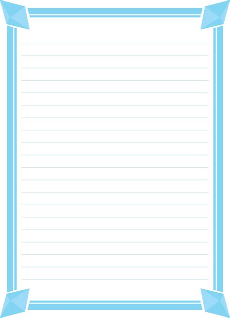 lined paper printable  border