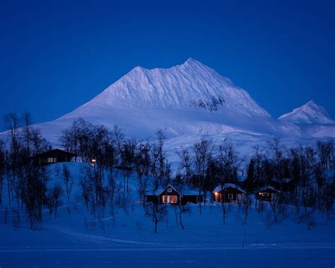 wallpaper  norway winter snow trees mountains