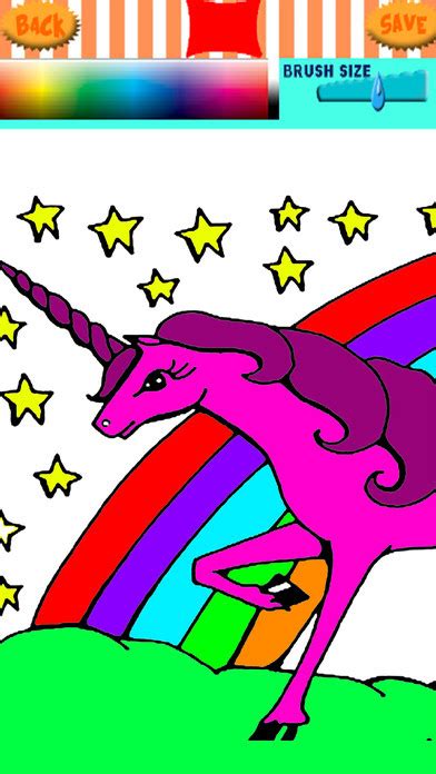 unicorn coloring book app  svg file  silhouette