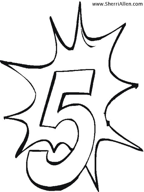 numbers coloring pages  sherriallencom