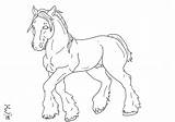 Clydesdale Dxf sketch template