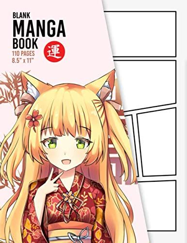 blank manga book create   manga anime sketchbook  pages