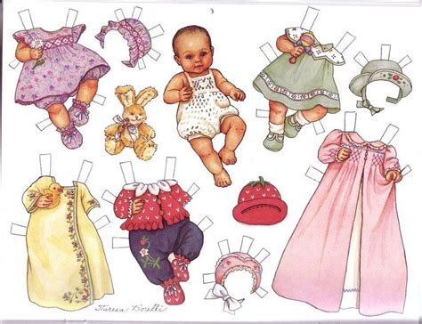 sweet baby girl paper dolls paper clothes vintage paper dolls