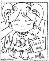 Coloring Annabelle Pages Getcolorings Hello Color sketch template