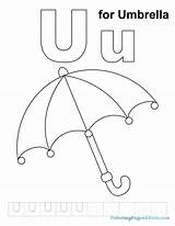 Alphabet Worksheets Sheets Regenschirm Handwriting Umbrellas Storytime Getcolorings Bestcoloringpages Colo Ausmalbilder ähnliche sketch template