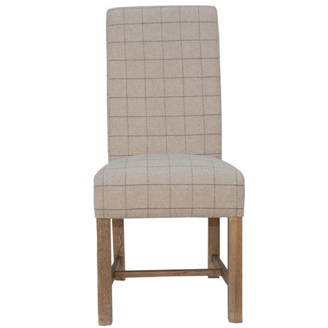 natural check dining chair  fianace  shop