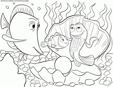 finding nemo dory coloring pages coloring home