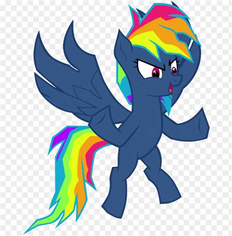 pony evil rainbow dash png image  transparent background