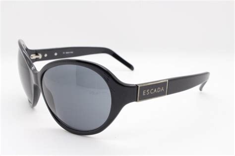 escada 60s style large bug eye black sunglasses with hard etsy