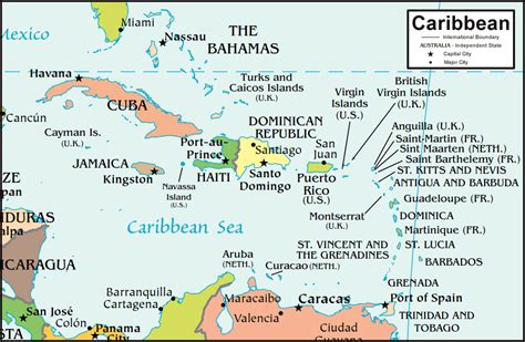 caribbean islands map  satellite image