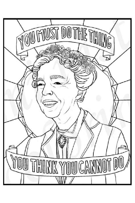 fabulous famous women coloring pages  womens history month