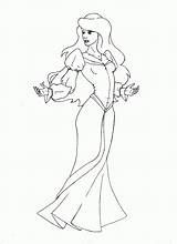 Odette Coloringhome Princesses sketch template
