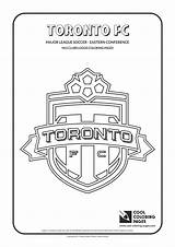 Coloring Pages Toronto Fc Logo Soccer Logos Mls Cool League Clubs Team Major Portugal Kids Template sketch template