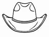Cowboy Hat Coloring Pages Boots Boot Outline Drawing Line Sketch Clipart Cowboys Printable Rain Football Clip Print Template Getcolorings Color sketch template