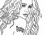 Shakira Colorare Pages Laundry Cantantes Pintar Lavandería Disegno Acolore Musica sketch template