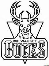 Bucks Milwaukee Draw Basketball Logos Nba Drawing Step Webmaster Drawdoo Tutorials sketch template