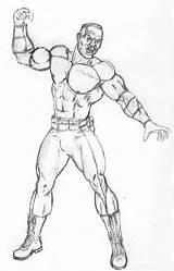 Jax Mk3 Mortal Kombat sketch template