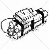 Bomb Drawing Time Fuse Alarm Getdrawings Template sketch template