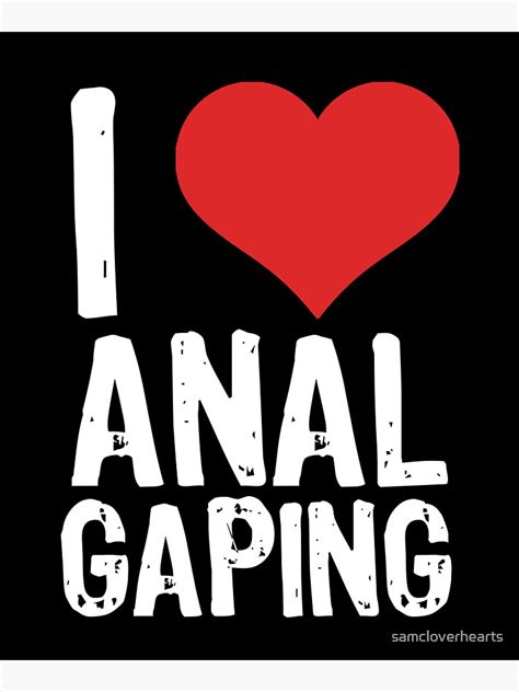 i love anal gaping sticker by samcloverhearts redbubble