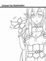 Sao Leafa Lineart sketch template