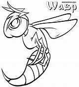 Coloring Wasp 7kb 1000px sketch template