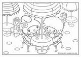 Melody Pintar Kitty Sanrio Mandalas Sobres sketch template