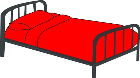Bed Red Clip Art At Vector Clip Art Online