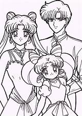 Sailor Moon Coloring Pages Girls Sailormoon Sheets Usagi Chibiusa Mamoru Book Anime Dibujos Kids Drawing Colorear Printable Adult Colouring Color sketch template