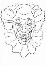 Clown Spaventoso sketch template