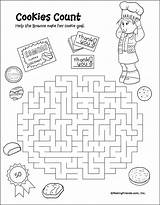 Scout Girl Cookies Cookie Activity Activities Daisy Scouts Coloring Brownie Pages Printables Brownies Maze Meeting Booth Pre Sales Mazes Kickoff sketch template