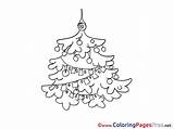 Garland Coloring Christmas Kids Sheet Title sketch template