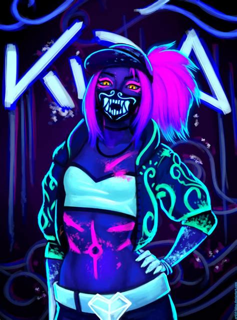 kda akali neon wallpapers wallpaper cave