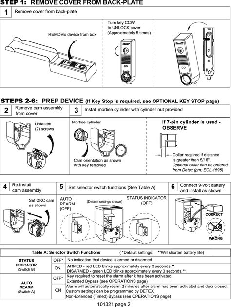detex eax  installation instructions press quality