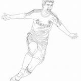 Coloring Soccer Pages Ramos Sergio Players Oscar Pogba Paul Hellokids Persie Van Printable Robin Shaarawy Falcao sketch template