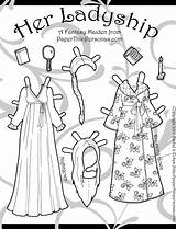 Nightgown Ladyship Read Personas Paperthinpersonas sketch template