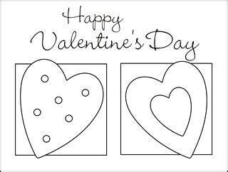 coloring pages foldable  printable printable valentines day cards