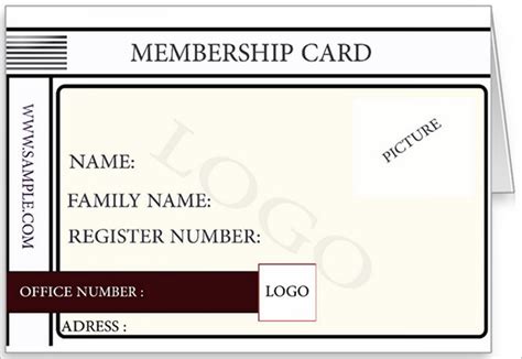 membership card templates word psd ai publisher indesign