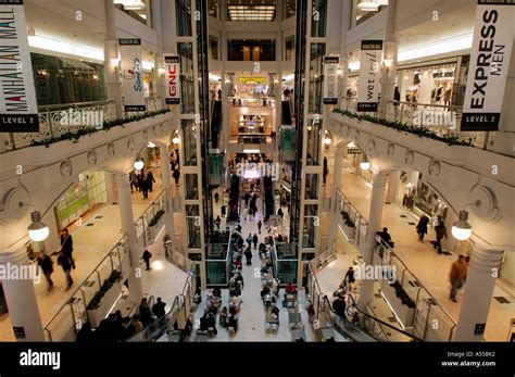 manhattan mall shopping center   york city stock photo