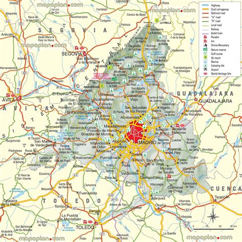 maps update  tourist map  madrid  toprated tourist attractions  madrid