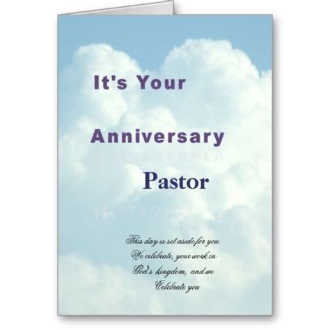 anniversary card  pastor pastor anniversary pastor anniversary cards
