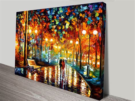 rain rustle leonid afremov canvas art print canvas prints australia