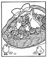 Easter Basket Coloring Pages Crayola Egg Bunny Colouring Print Printable Color Kids Spring Colors Pasen Choose Board Different sketch template